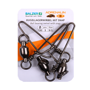Карабин с вертлюгом Balzer Ball Bearing Barrel 9/0