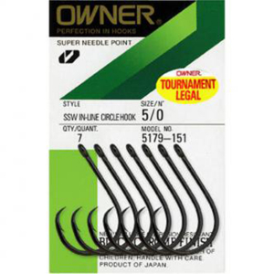 Крючки Owner SSW In-Line Circle Hook 5179 #6/0
