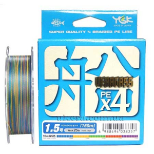 Плетеный шнур YGK Veragass PE X4 #1.5