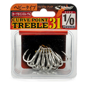 Тройники морские Shout Curve Point Treble 31 1/0