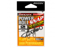 Вертлюжок с застежкой Decoy Power Roll Snap PR-11 #4 (50кг)